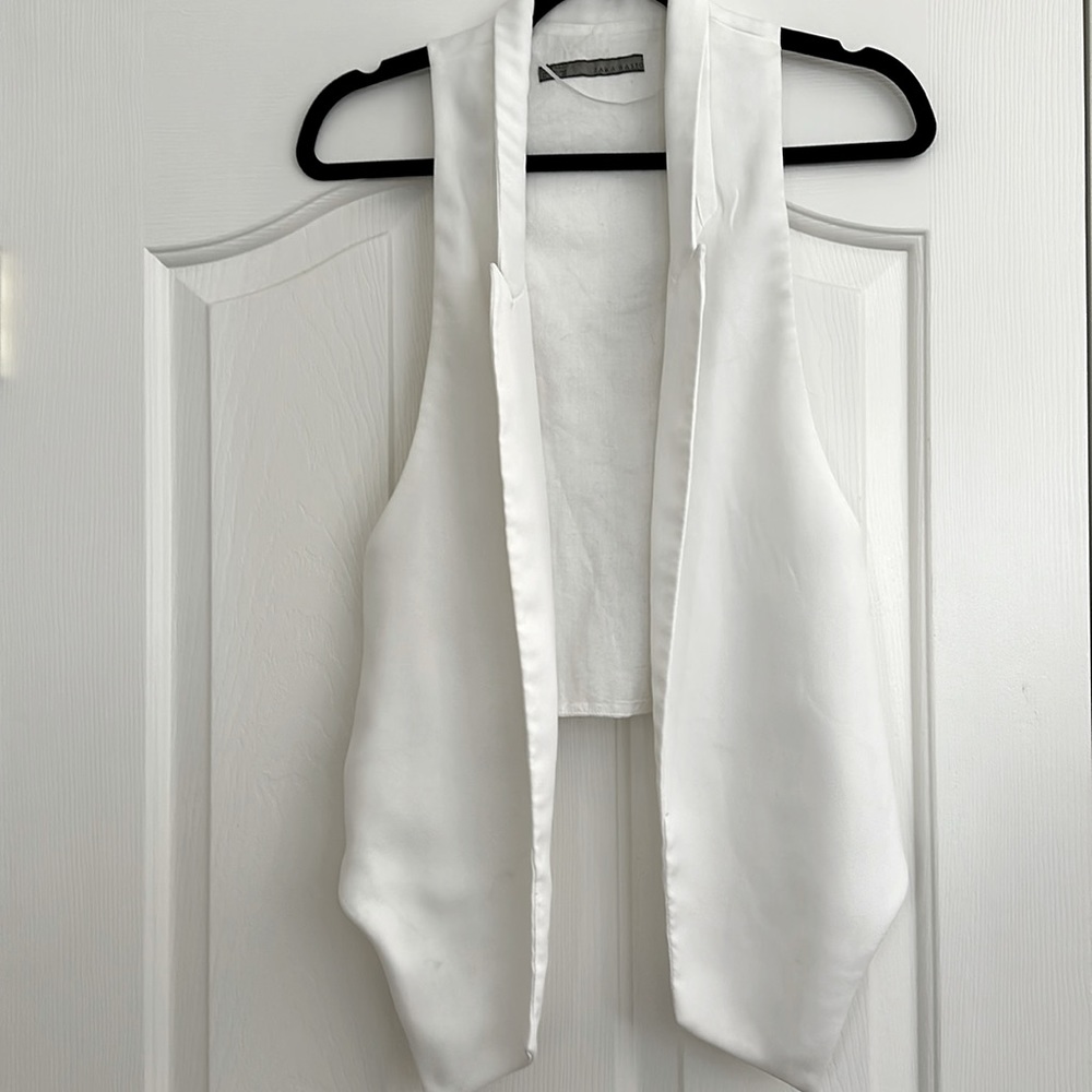 Zara Hi-Lo White Vest
